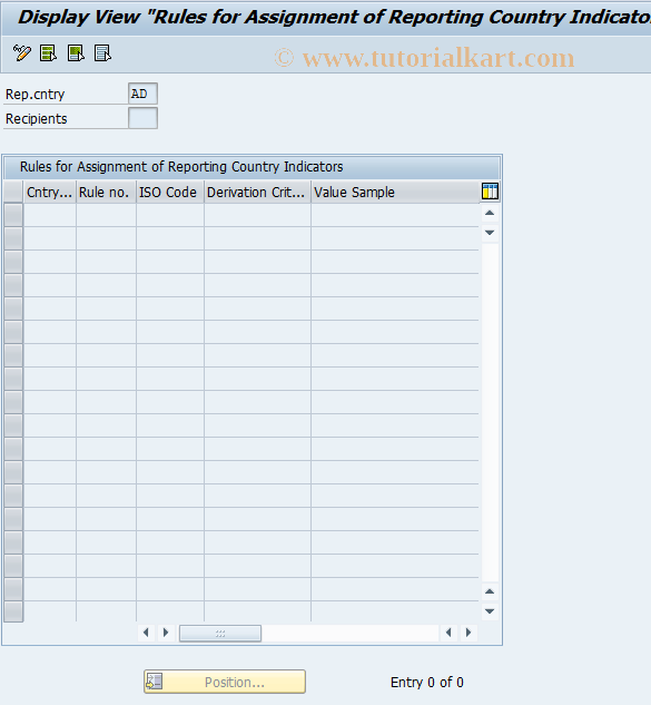 SAP TCode OBVT - C FI Display Restricted View