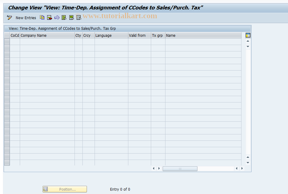 SAP TCode OBVW - C FI maintain view