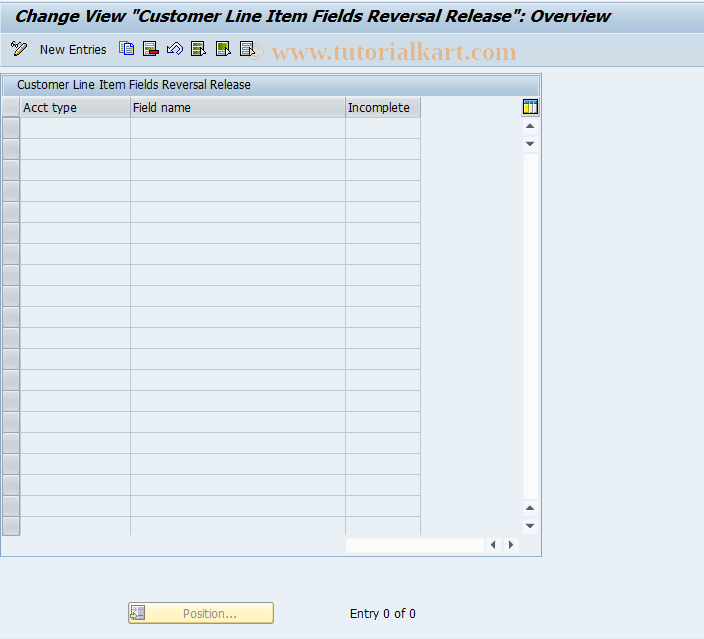 SAP TCode OBWG - C FI Table VBWF04 Maintenance (Cust)