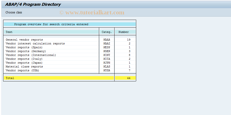 SAP TCode OBZC - Reporting Selection: Accounts Payable