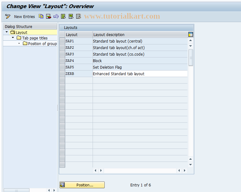 SAP TCode OB_GLACC21 - Configuration G/L account record