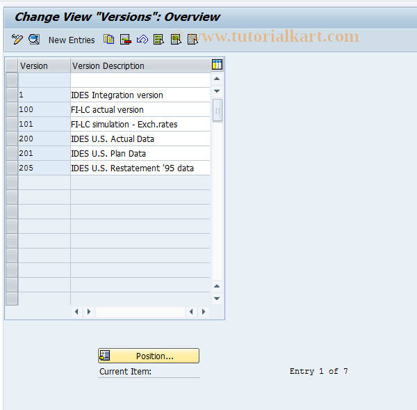 SAP TCode OC14 - C FI-LC : Table T858