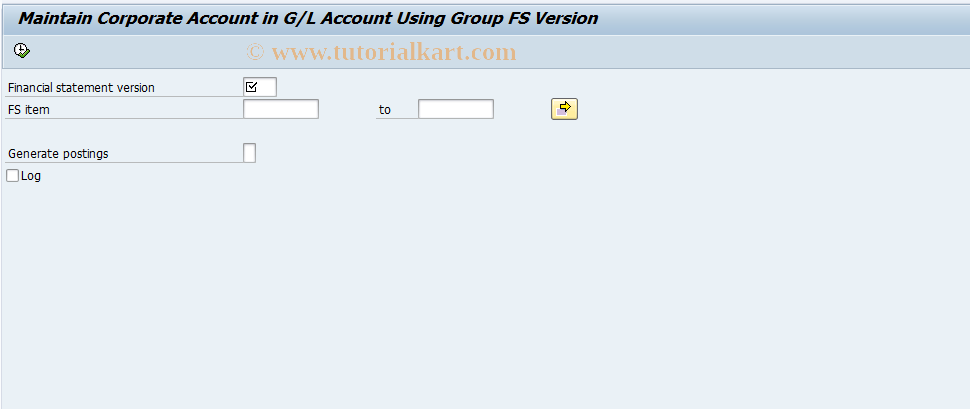 SAP TCode OCCC - Maintain Group Account