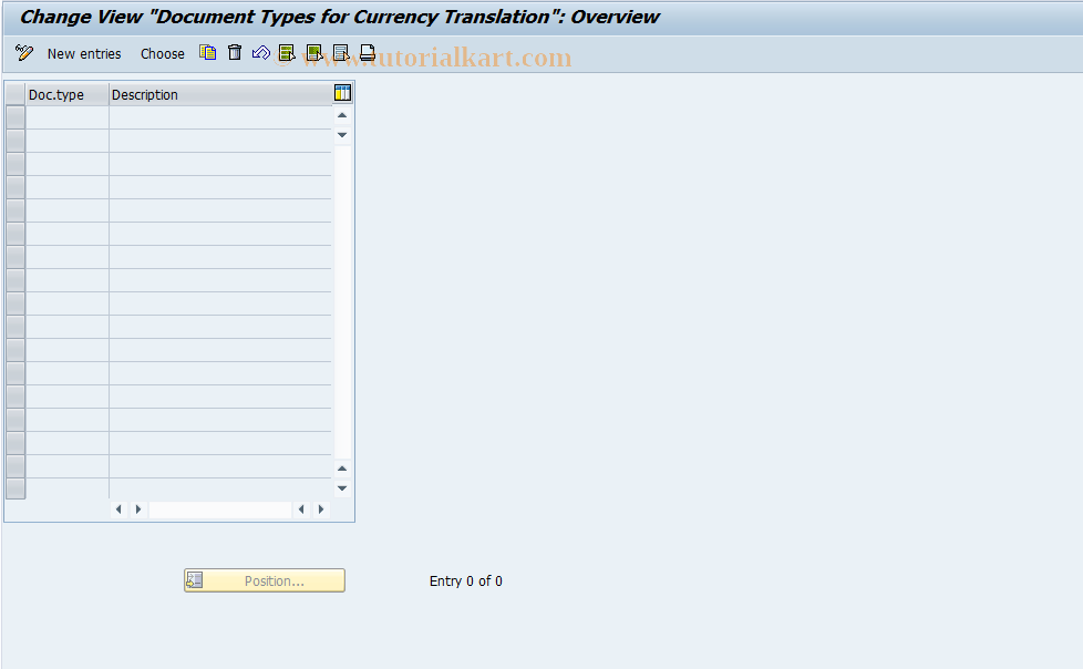 SAP TCode OCDT - FI-LC: V_T876B_CT (DTs for Transltn)