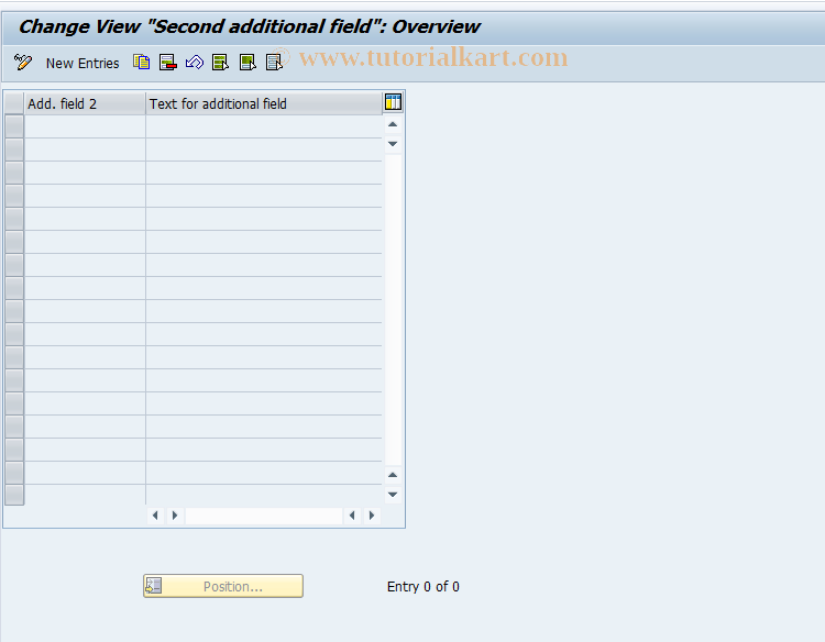 SAP TCode OCE2 - C RF-KONS : Table T85B