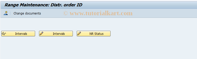 SAP TCode ODI1 - Number range for distr. order Id