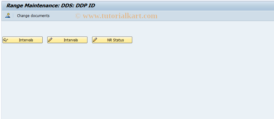 SAP TCode ODI3 - Number range for dist.order pack. Id