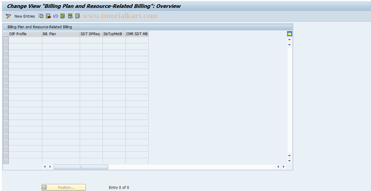 SAP TCode ODP11 - DIP Profile: Billing Plan Integratn