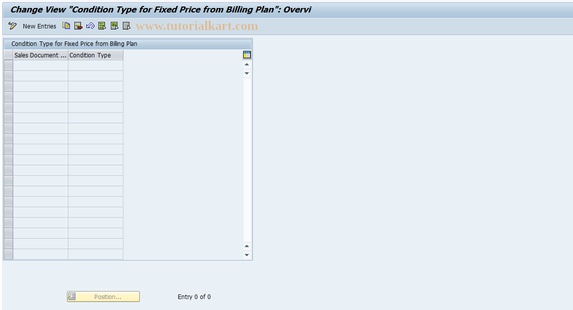 SAP TCode ODP14 - Fixed Price Condition for Billing