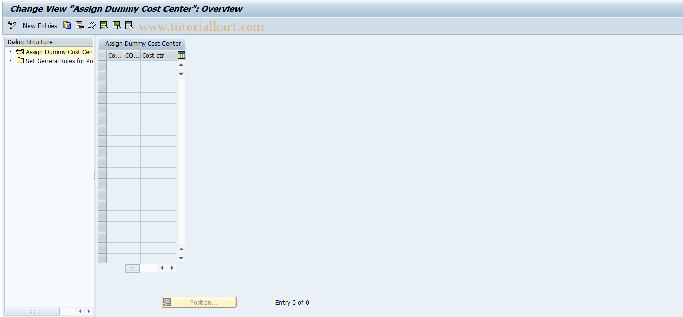 SAP TCode OFCL - Rules for Closing Ledger Accounts