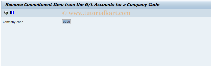 SAP TCode OFD8 - Delete Commitment Item From G/L Account 