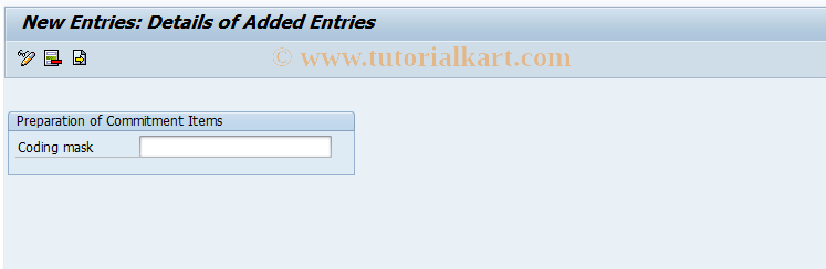 SAP TCode OFED - Create Template for Commitment Items