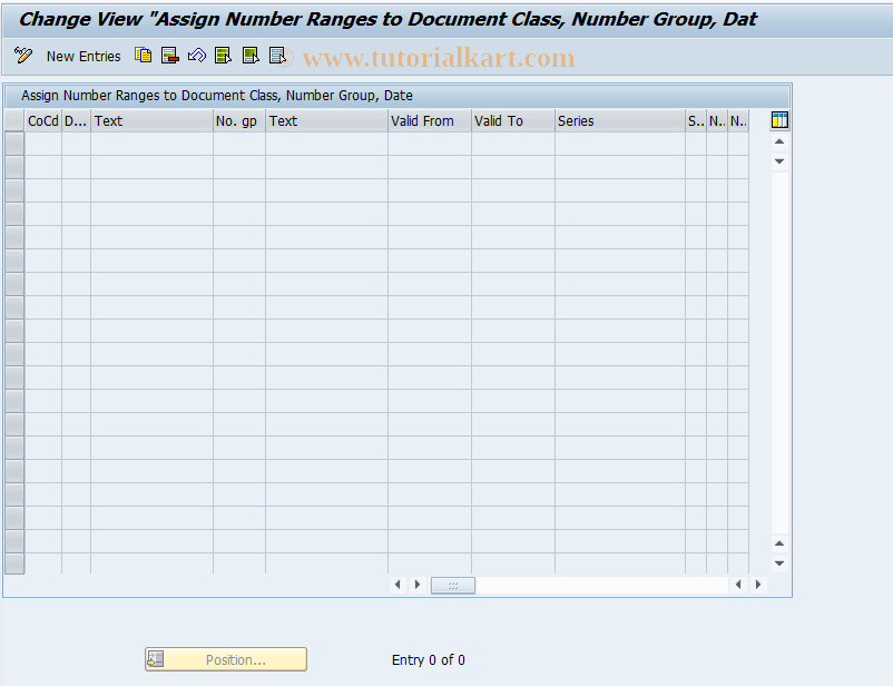 SAP TCode OFFNUMLV2 - Assign Number Ranges for ODN LV