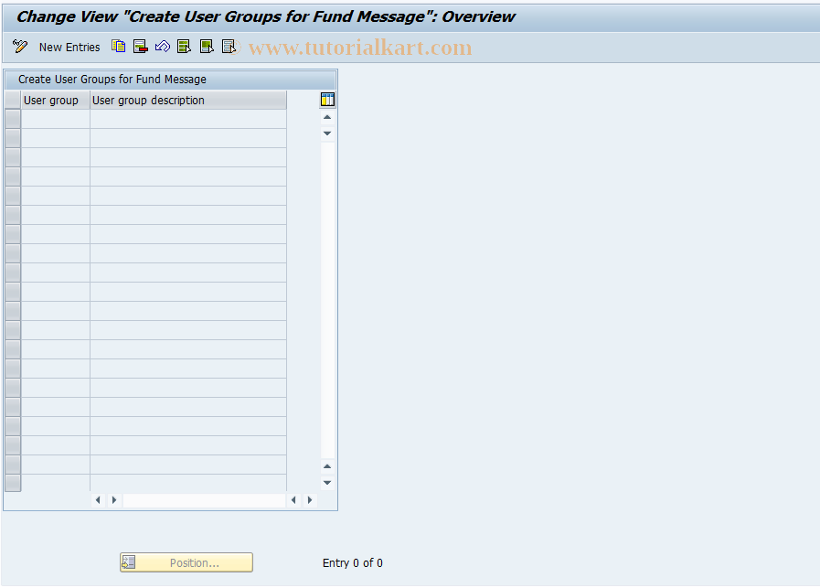 SAP TCode OFGR - Create user groups