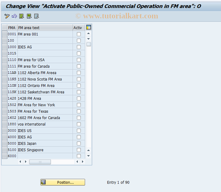 SAP TCode OFMBG0 - Activating public-owned communication operation 