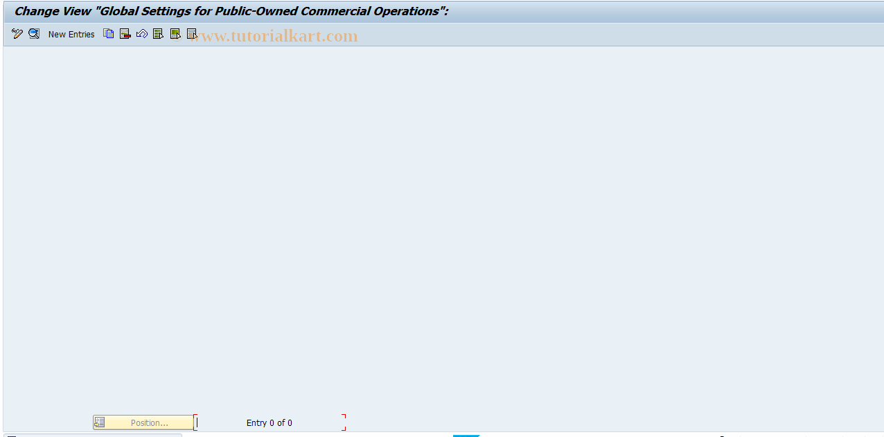 SAP TCode OFMBG3 - Maintain Global Data