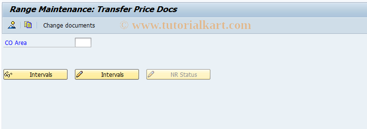 SAP TCode OFP1 - Maintain Transfer Price Number Range