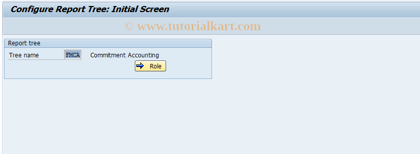 SAP TCode OFRA - Report Selection