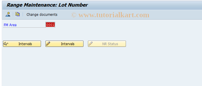 SAP TCode OFY7 - Number Ranges Lot Number