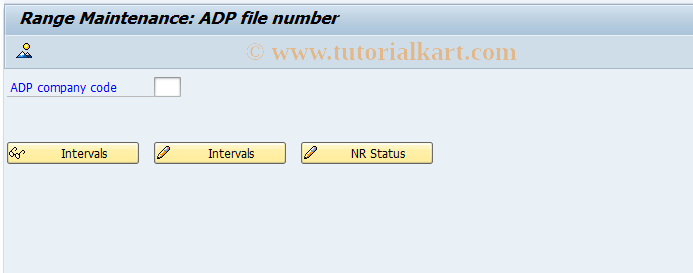 SAP TCode OGS9 - Generate ADP number ranges