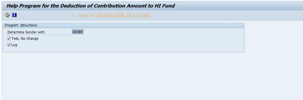 SAP TCode OH17 - HR Customizing: SI Contrib.Statement