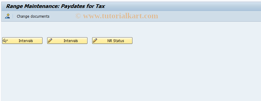SAP TCode OHX5 - Number range for tax reporting