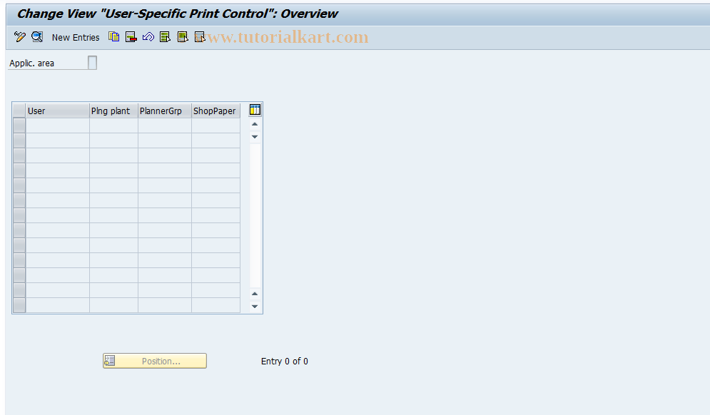 SAP TCode OID3 - User-Specific Print Control