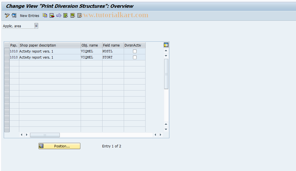 SAP TCode OIDD - PM Print Diversion for NotifPapers