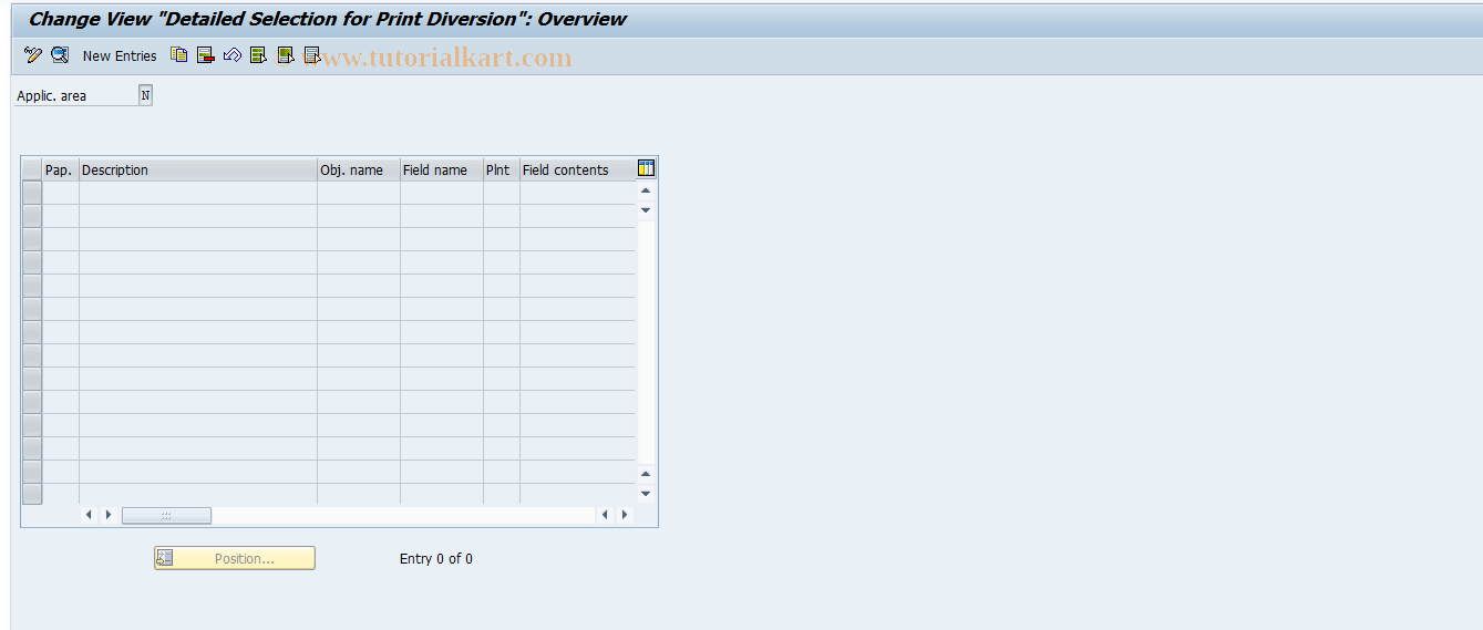 SAP TCode OIDE - PM NotifPrintDivers. by FieldContent