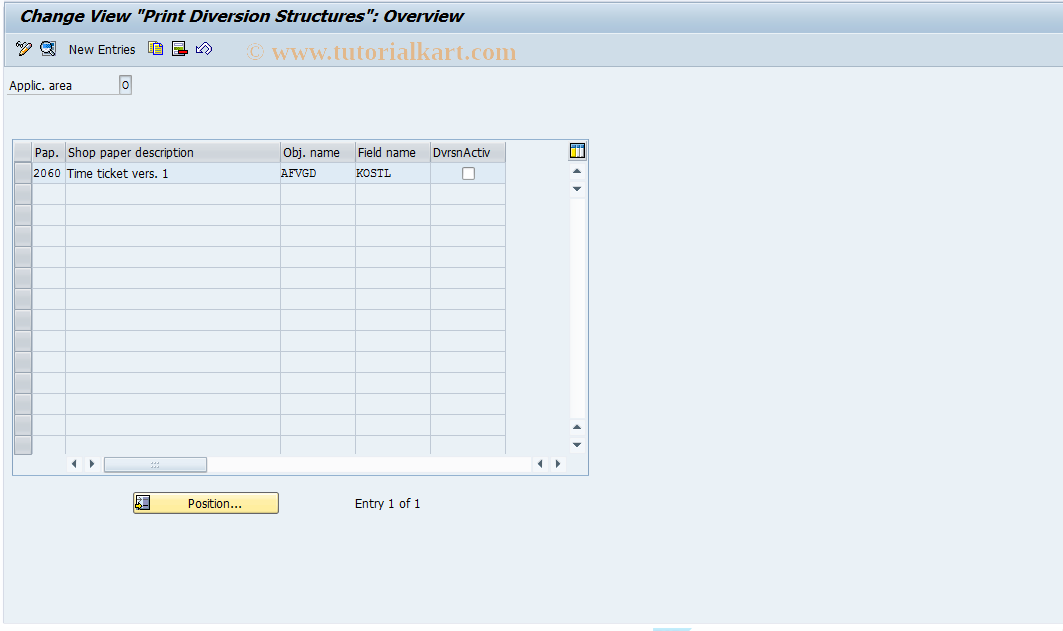 SAP TCode OIDI - PM Shop Paper Print Diversion