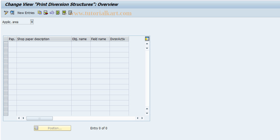 SAP TCode OIDS - PD Print Diversion for Shop Papers