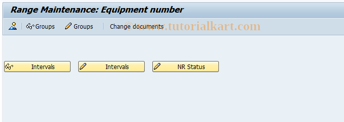 SAP TCode OIEN - Equipment Number Ranges