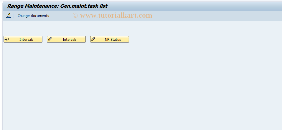 SAP TCode OIL4 - Task List Number Ranges
