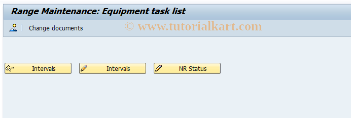 SAP TCode OIL5 - Equipment number ranges