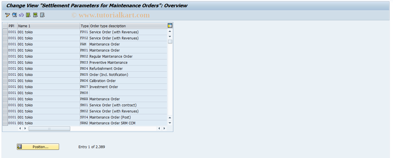 SAP TCode OIOK - Posting Rules