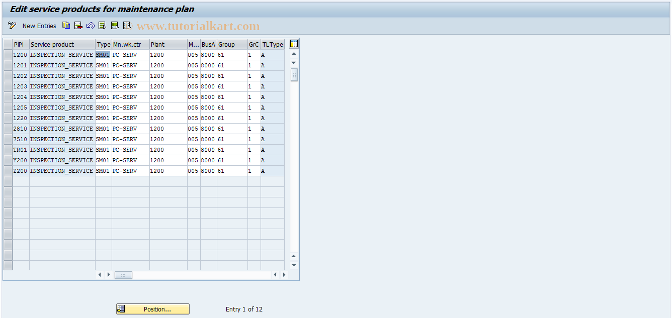 SAP TCode OISF - Generation of Orders from the WP