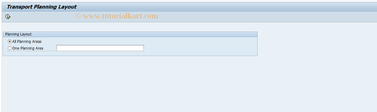 SAP TCode OKEX - Transport Planning Layouts