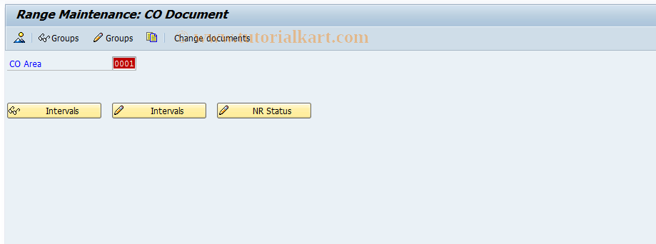 SAP TCode OKG6 - Number Ranges Results Analysis CO Document 