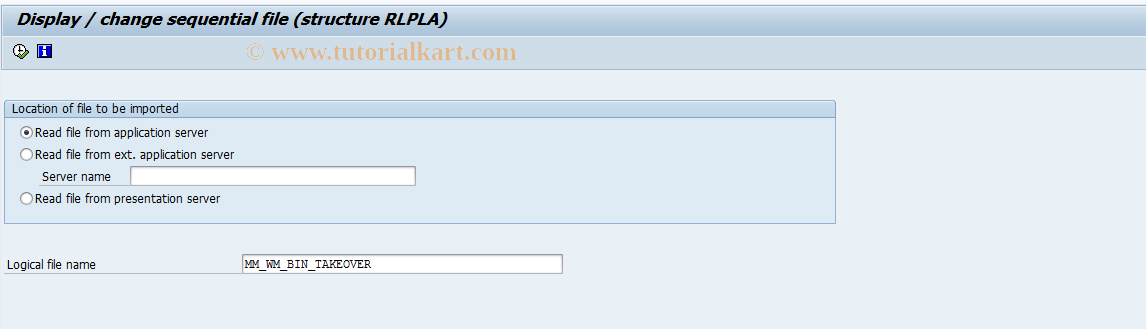 SAP TCode OL02 - Display / change RLPLA (bins)