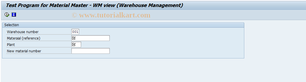 SAP TCode OL16 - Test material master data transfer (MLGN)