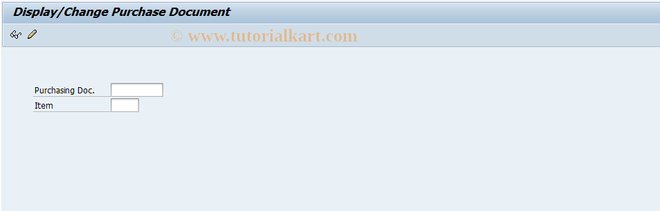 SAP TCode OLR3_ME2XN - Display Purchasing Document