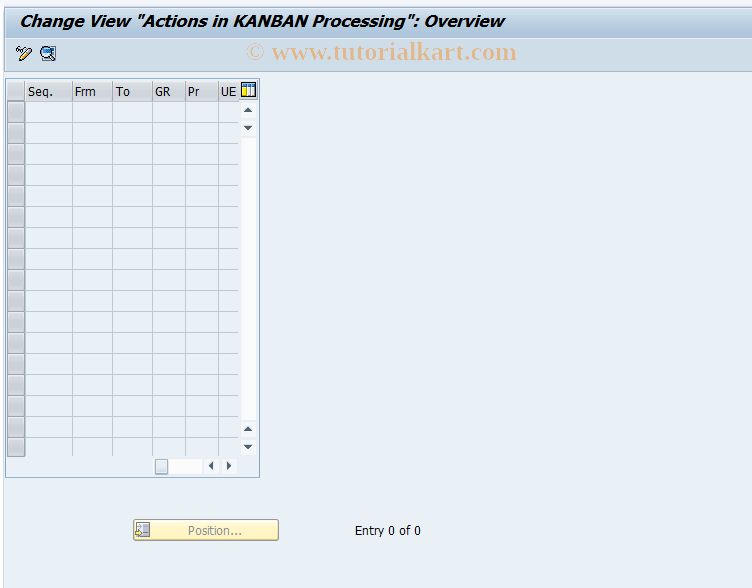 SAP TCode OM17 - Define Actions for Status Switching