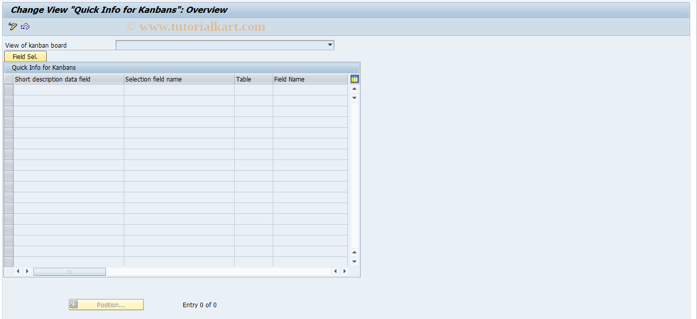 SAP TCode OM24 - Quick Info for Kanbans