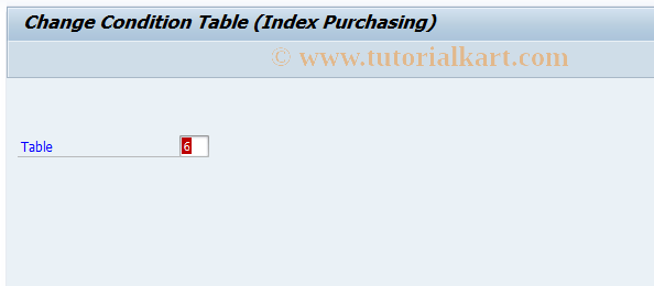 SAP TCode OMA7 - Condition Table: Add Index