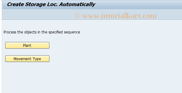 SAP TCode OMB2 - Create SLocation  Automatically (GI)