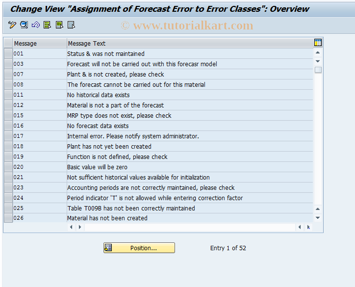 SAP TCode OMDK - C RM-MAT MD Error Allocation