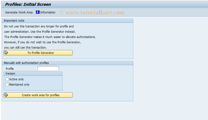 SAP TCode OMEI - C MM-PUR User Profiles