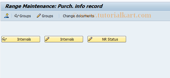SAP TCode OMEO - C MM-PUR Number Ranges: Info Record