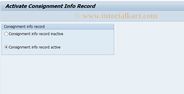 SAP TCode OMEV - Determine Consgt. Valuation Prices