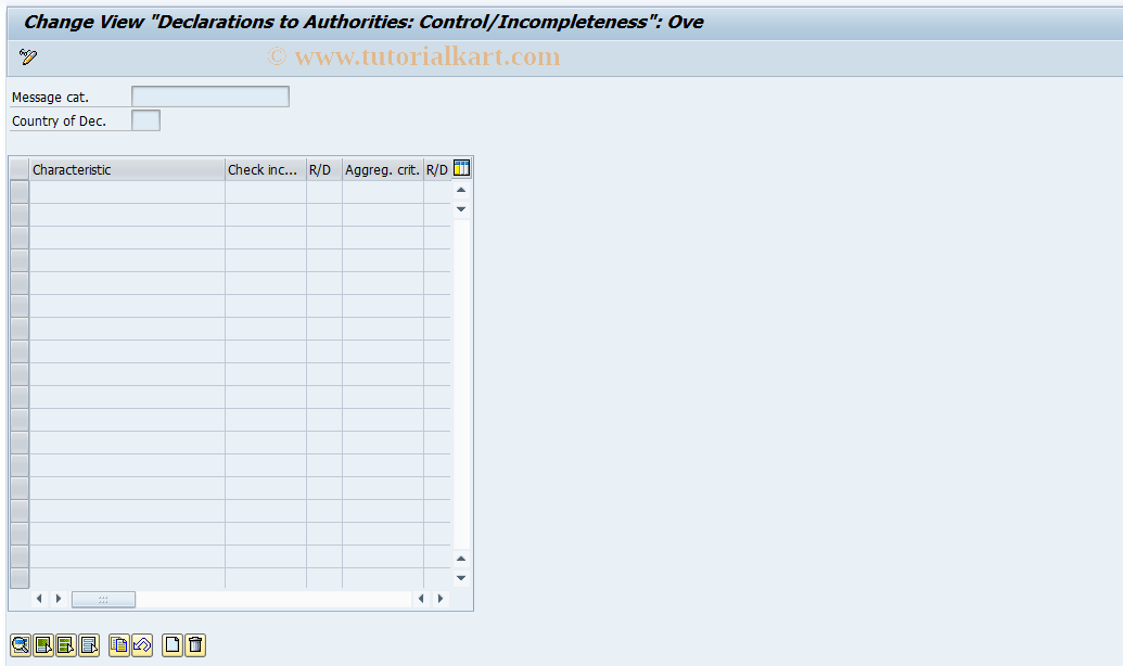 SAP TCode OMI0 - Error List for Intrastat Declaration